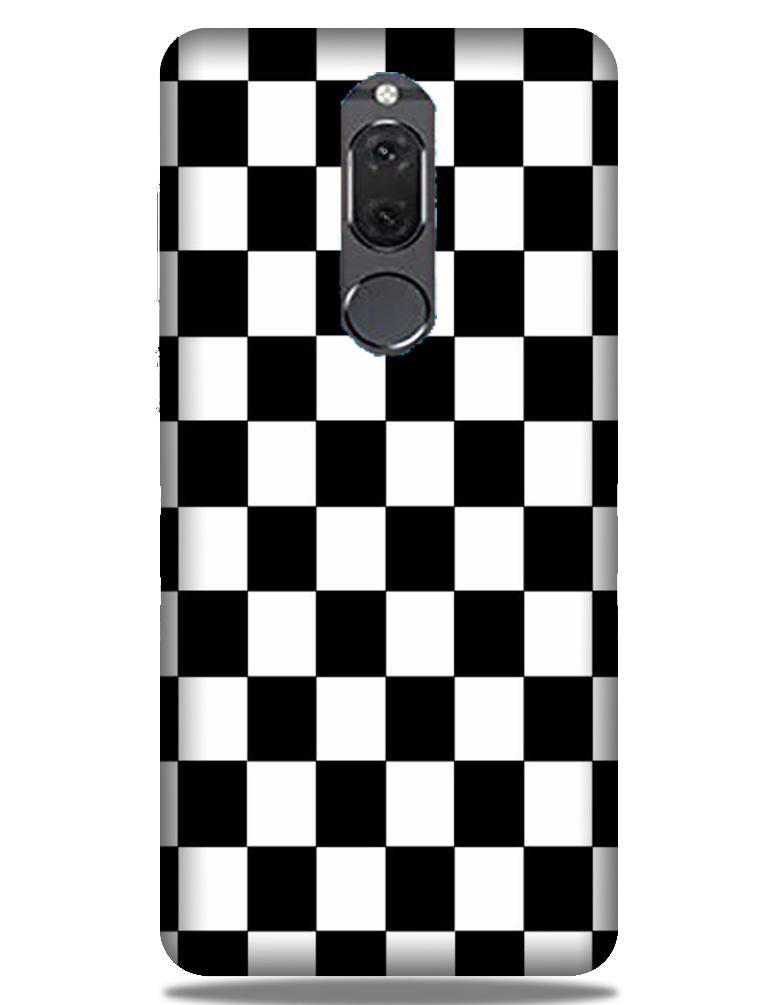 Black White Boxes Mobile Back Case for Honor 9i (Design - 372) Black White Boxes Mobile Back Case for Honor 9i (Design - 372)