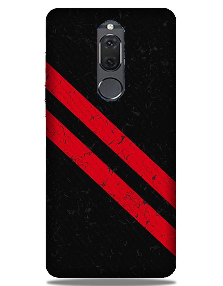 Black Red Pattern Mobile Back Case for Honor 9i (Design - 373) Black Red Pattern Mobile Back Case for Honor 9i (Design - 373)