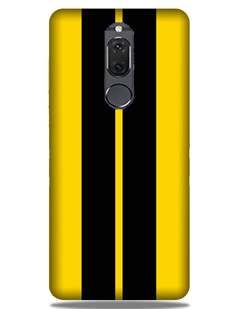 Black Yellow Pattern Mobile Back Case for Honor 9i (Design - 377) Black Yellow Pattern Mobile Back Case for Honor 9i (Design - 377)