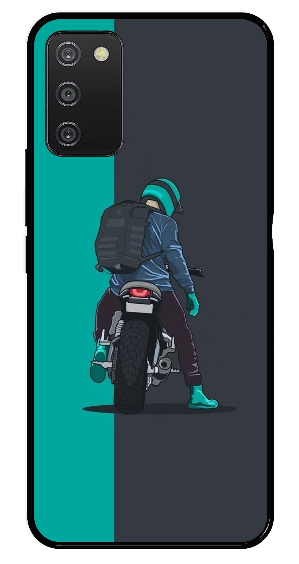 Bike Lover Metal Mobile Case for Samsung Galaxy A03s Bike Lover Metal Mobile Case for Samsung Galaxy A03s (Design No -05)