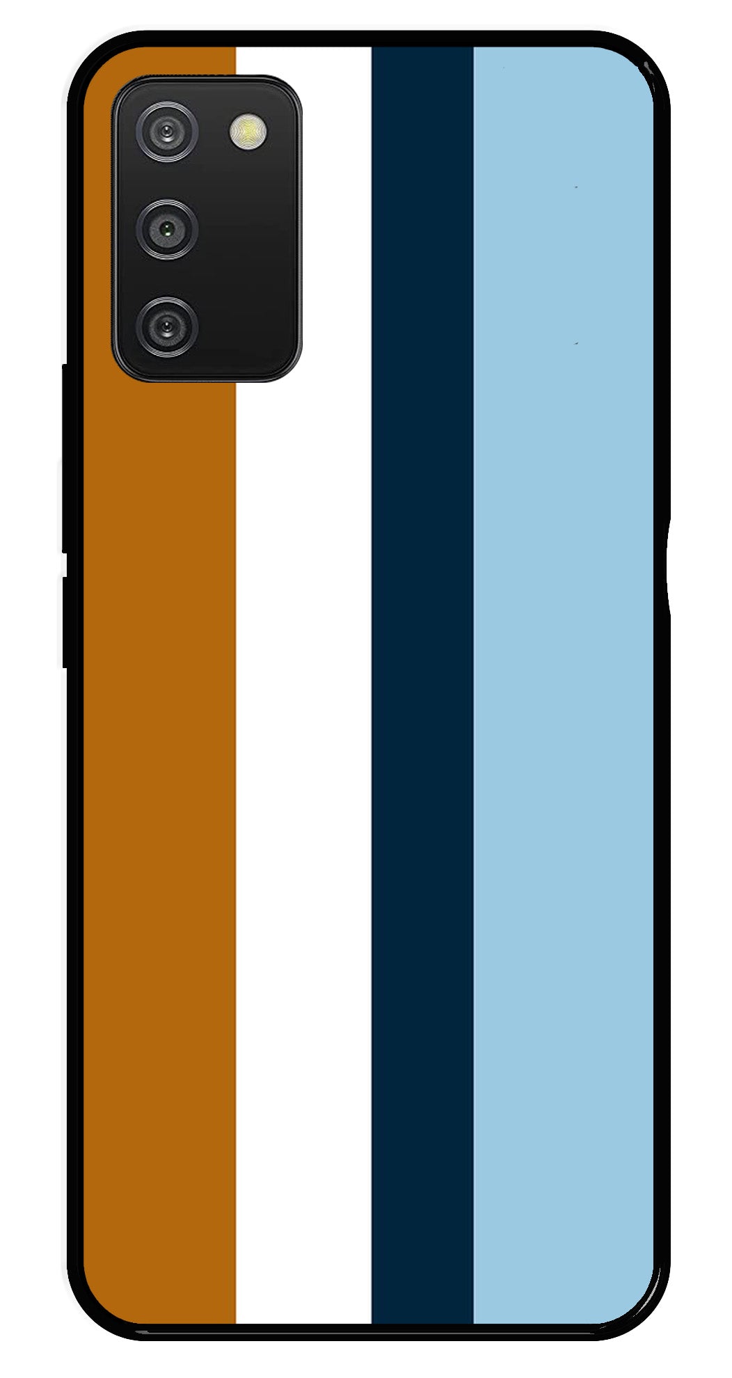 MultiColor Pattern Metal Mobile Case for Samsung Galaxy A03s MultiColor Pattern Metal Mobile Case for Samsung Galaxy A03s (Design No -17)