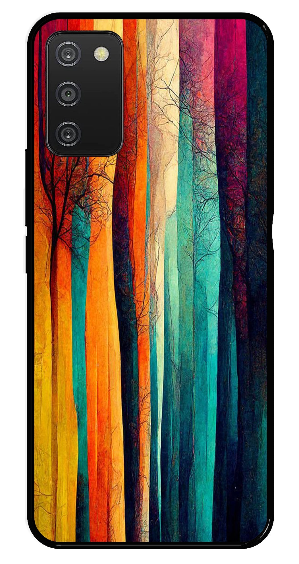 Modern Art Colorful Metal Mobile Case for Samsung Galaxy A03s Modern Art Colorful Metal Mobile Case for Samsung Galaxy A03s (Design No -47)