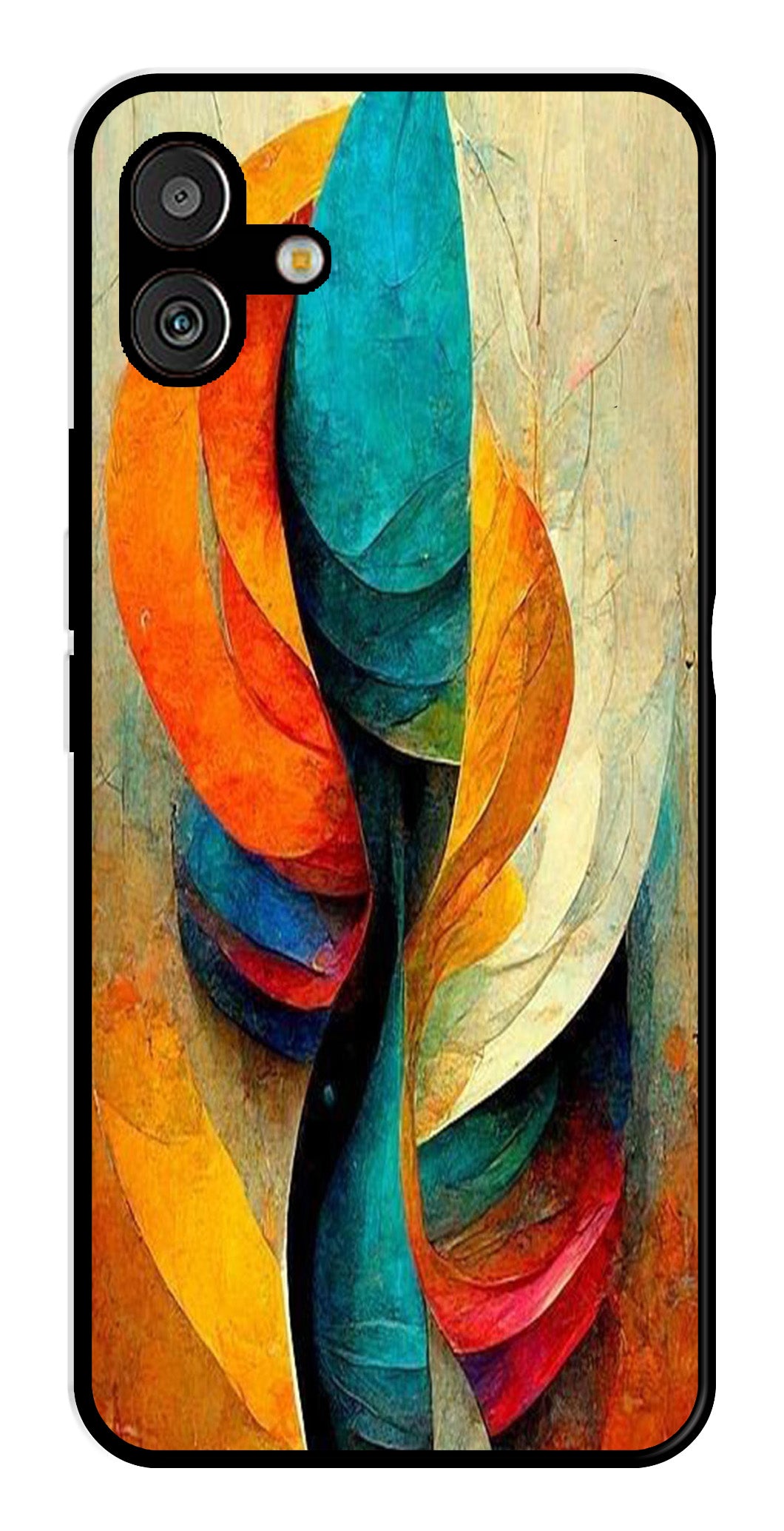 Modern Art Metal Mobile Case for Samsung Galaxy A04 Modern Art Metal Mobile Case for Samsung Galaxy A04 (Design No -11)