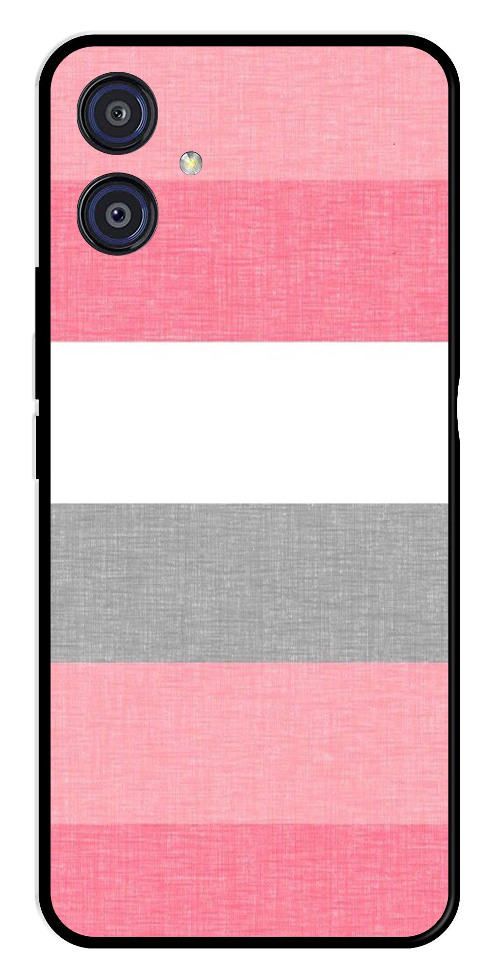 Pink Pattern Metal Mobile Case for Samsung Galaxy A04E Pink Pattern Metal Mobile Case for Samsung Galaxy A04E (Design No -23)