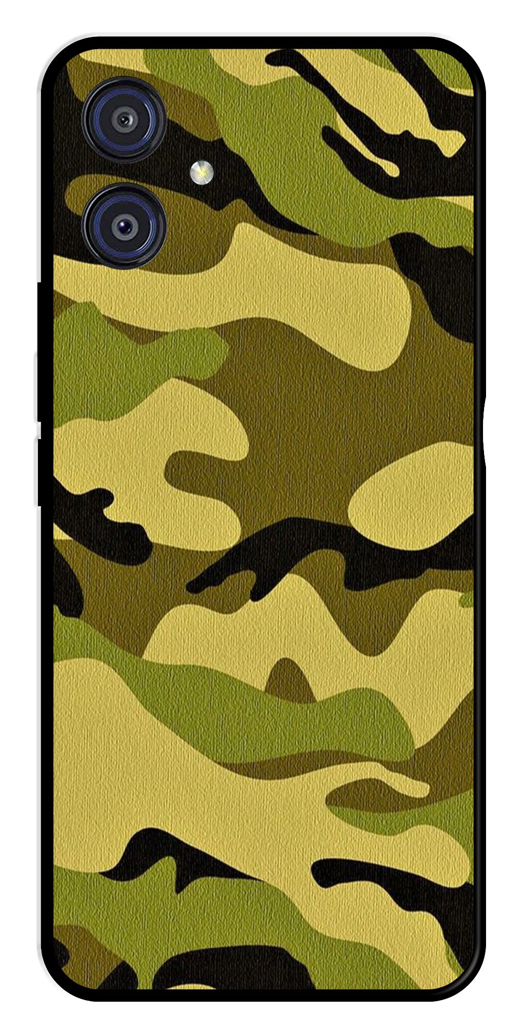 Army Pattern Metal Mobile Case for Samsung Galaxy A04E Army Pattern Metal Mobile Case for Samsung Galaxy A04E (Design No -35)