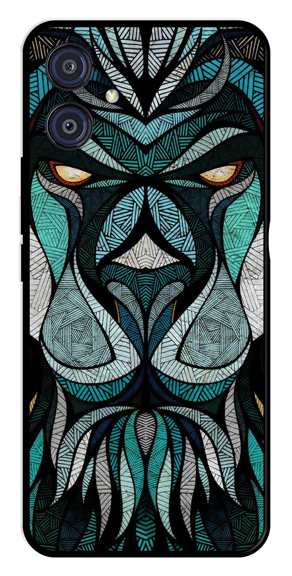Lion Pattern Metal Mobile Case for Samsung Galaxy A04E Lion Pattern Metal Mobile Case for Samsung Galaxy A04E (Design No -40)