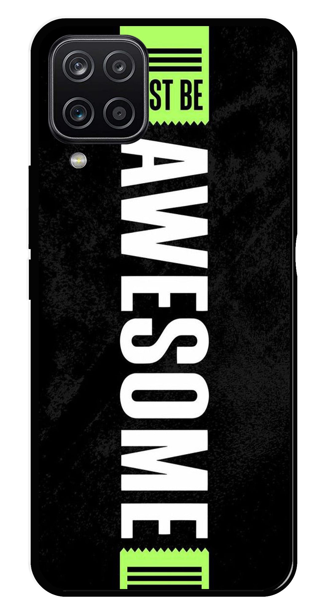 Awesome Metal Mobile Case for Samsung Galaxy A12 Awesome Metal Mobile Case for Samsung Galaxy A12 (Design No -33)