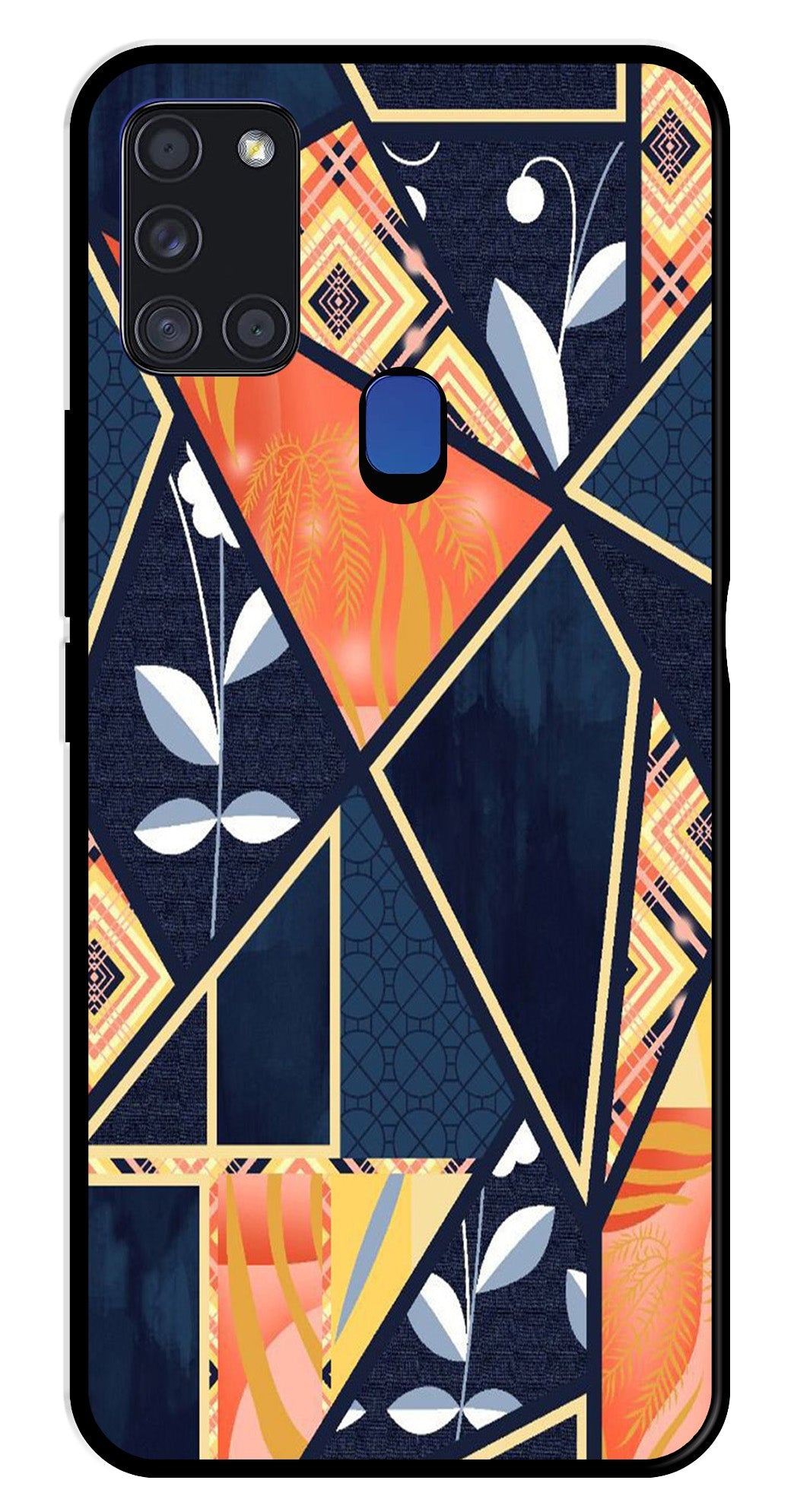 Marble Design Metal Mobile Case for Samsung Galaxy A21s Marble Design Metal Mobile Case for Samsung Galaxy A21s (Design No -07)