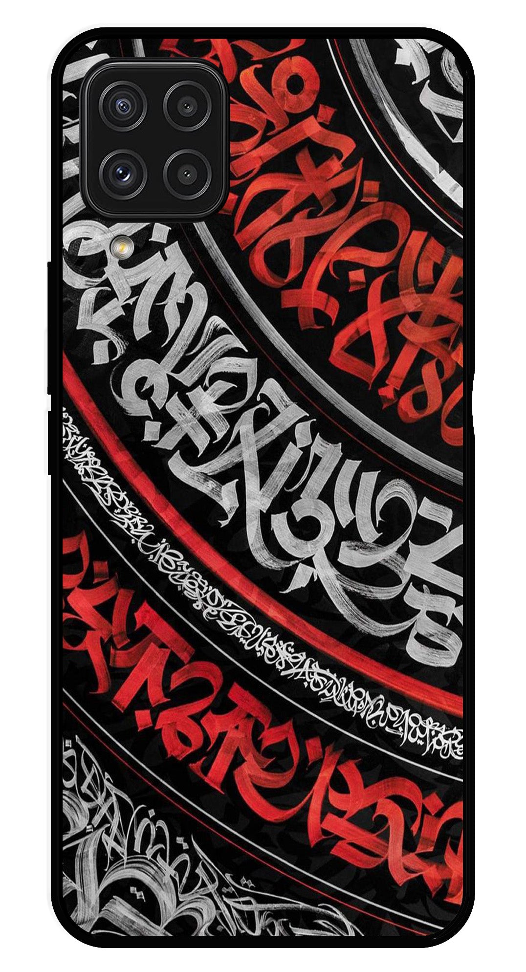 Qalander Art Metal Mobile Case for Samsung Galaxy A22 4G (Design No -49)