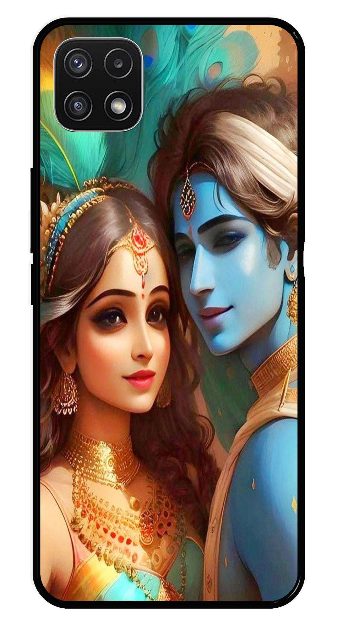 Lord Radha Krishna Metal Mobile Case for Samsung Galaxy A22 5G Lord Radha Krishna Metal Mobile Case for Samsung Galaxy A22 5G (Design No -01)