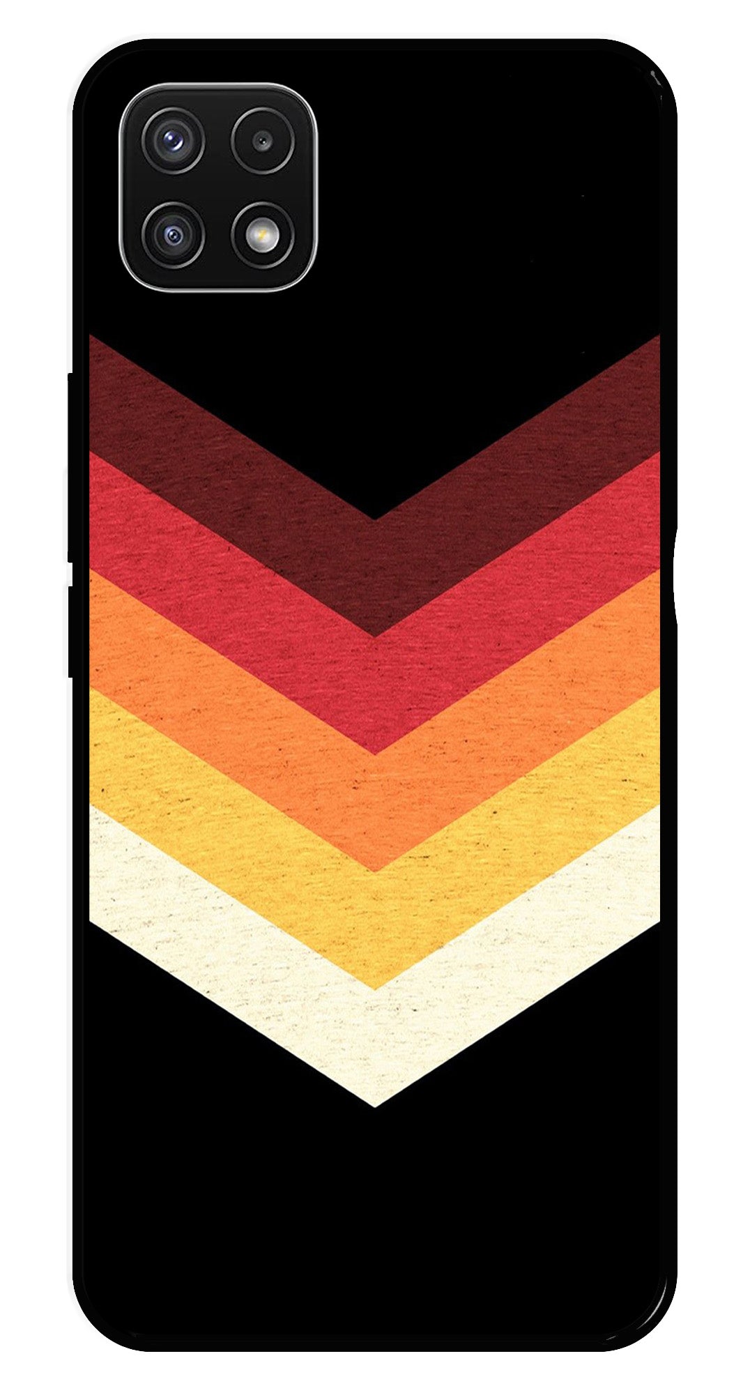 MultiColor Arrow Metal Mobile Case for Samsung Galaxy A22 5G MultiColor Arrow Metal Mobile Case for Samsung Galaxy A22 5G (Design No -04)