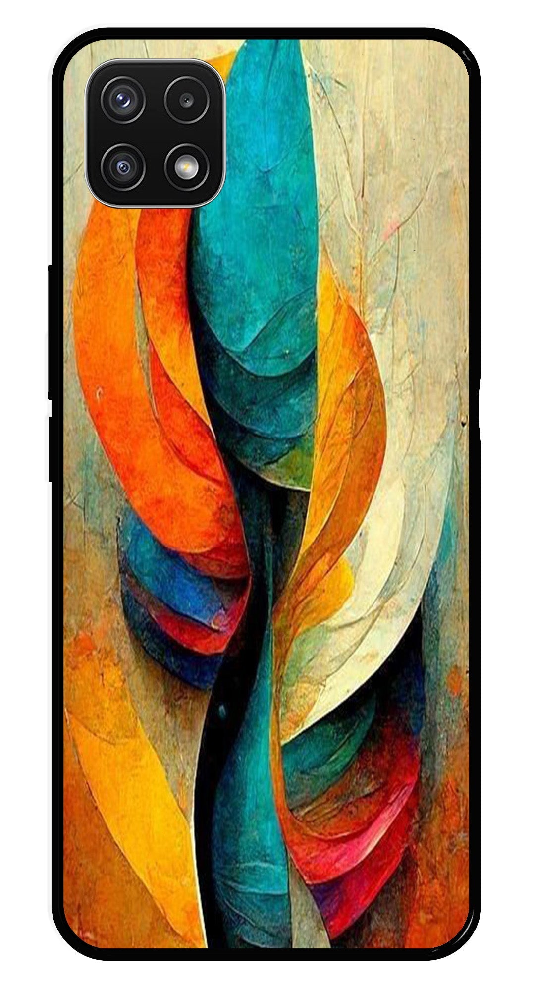 Modern Art Metal Mobile Case for Samsung Galaxy A22 5G Modern Art Metal Mobile Case for Samsung Galaxy A22 5G (Design No -11)