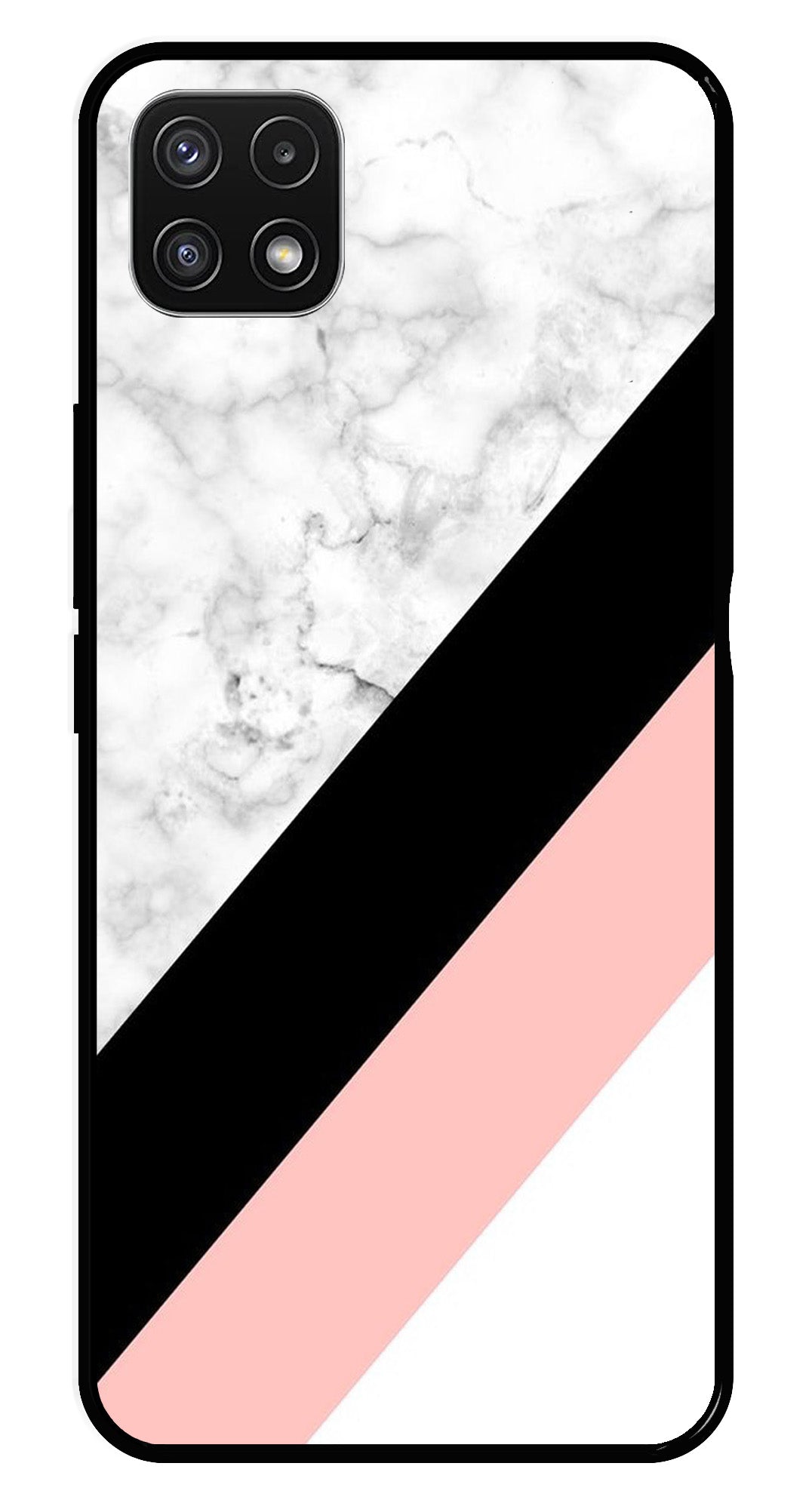 Marble Design Metal Mobile Case for Samsung Galaxy A22 5G Marble Design Metal Mobile Case for Samsung Galaxy A22 5G (Design No -24)