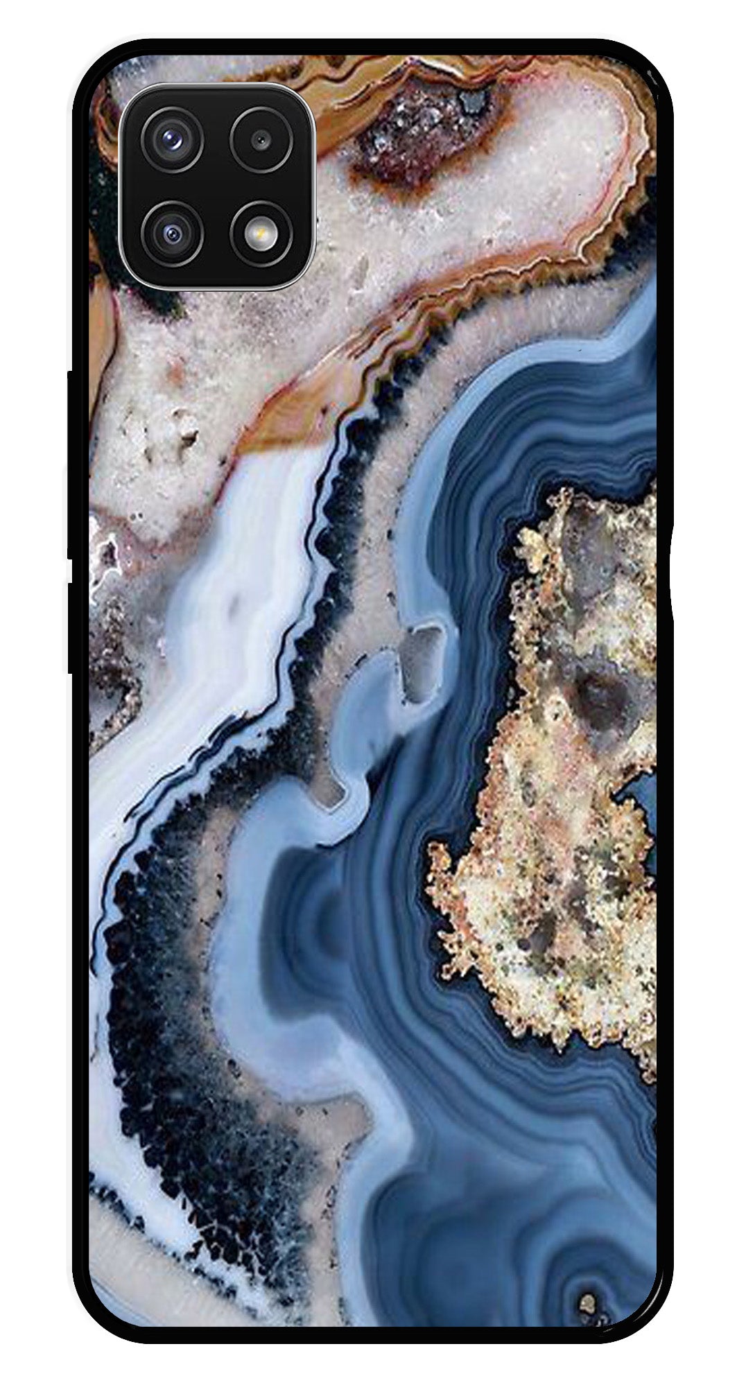 Marble Design Metal Mobile Case for Samsung Galaxy A22 5G Marble Design Metal Mobile Case for Samsung Galaxy A22 5G (Design No -53)