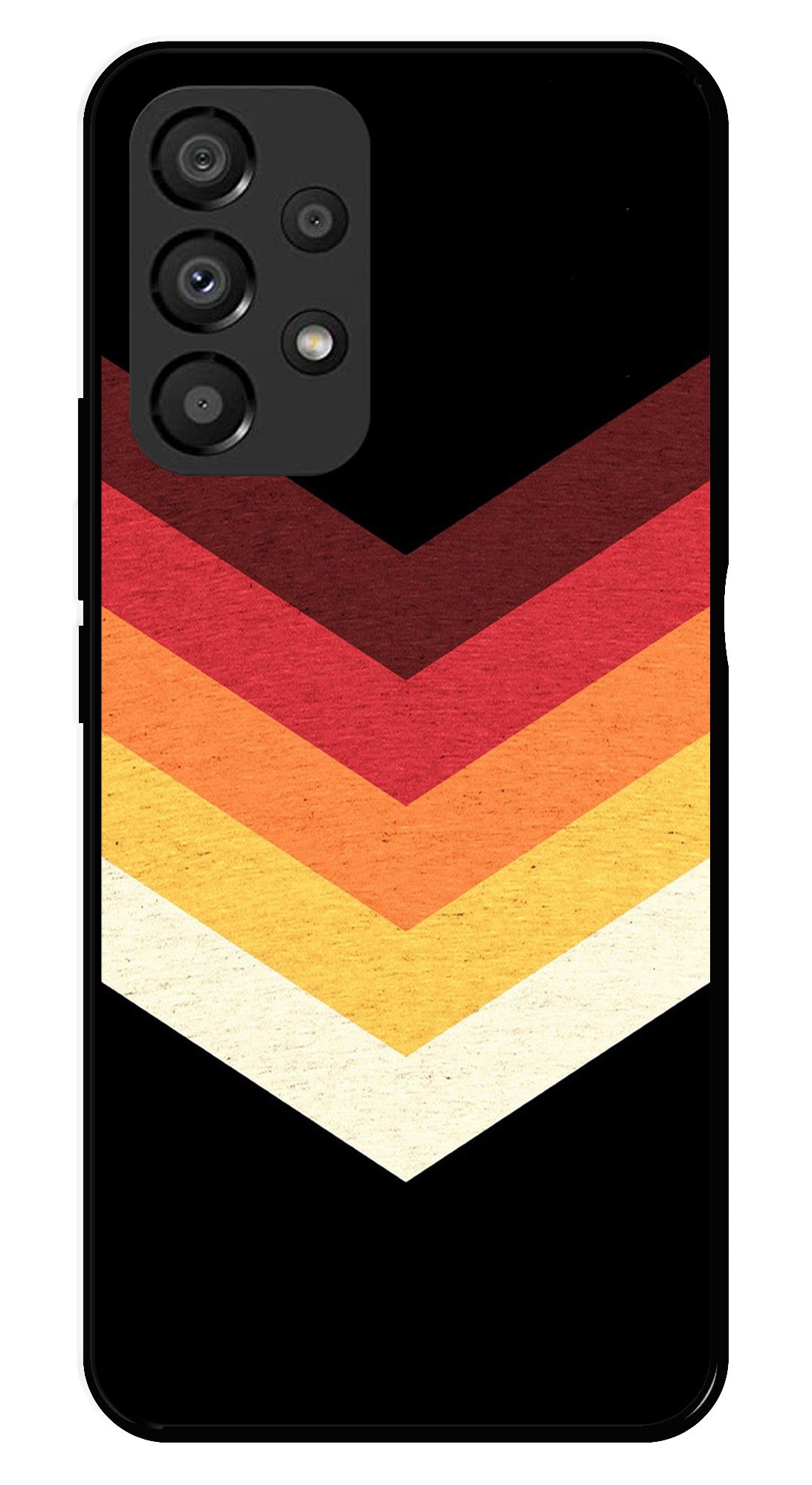 MultiColor Arrow Metal Mobile Case for Samsung Galaxy A33 5G MultiColor Arrow Metal Mobile Case for Samsung Galaxy A33 5G (Design No -04)