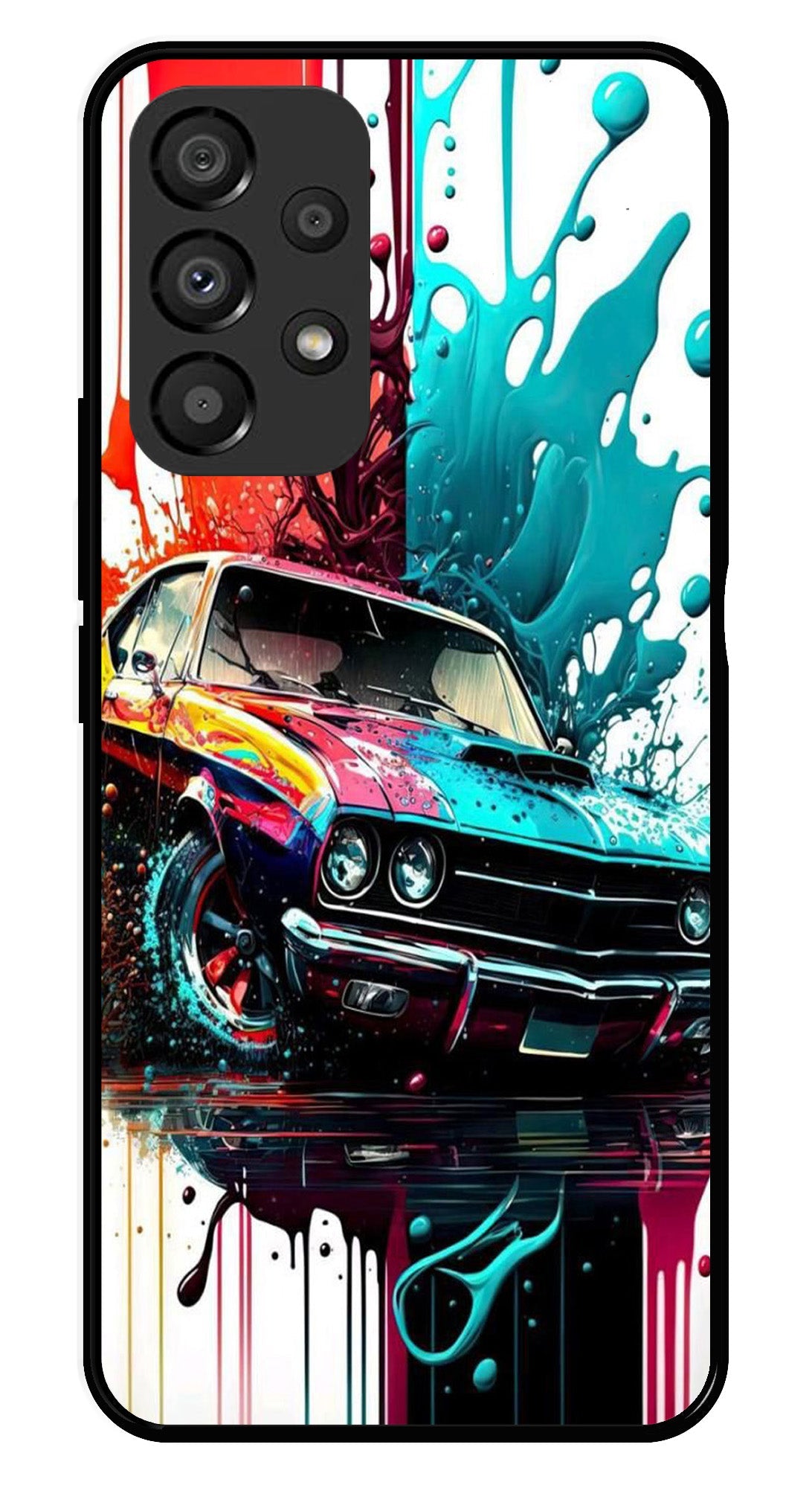 Vintage Car Metal Mobile Case for Samsung Galaxy A33 5G Vintage Car Metal Mobile Case for Samsung Galaxy A33 5G (Design No -29)