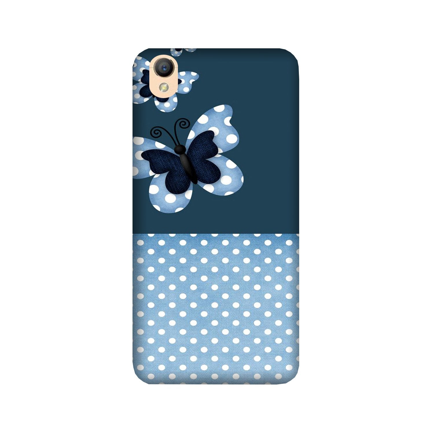 White dots Butterfly Case for Oppo A37 White dots Butterfly Case for Oppo A37