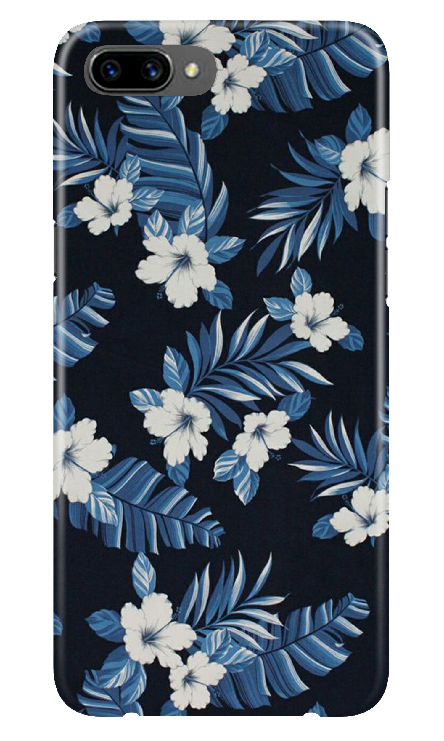 White flowers Blue Background2 Case for Oppo K1 White flowers Blue Background2 Case for Oppo K1