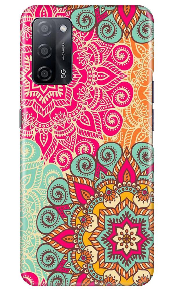 Rangoli art2 Mobile Back Case for Oppo A53s 5G (Design - 29) Rangoli art2 Case for Oppo A53s 5G