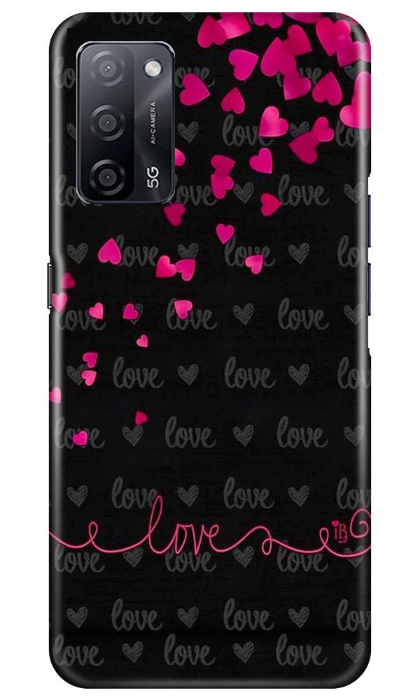 Love in Air Mobile Back Case for Oppo A53s 5G (Design - 89) Love in Air Case for Oppo A53s 5G