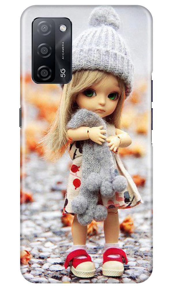 Cute Doll Mobile Back Case for Oppo A53s 5G (Design - 93) Cute Doll Case for Oppo A53s 5G