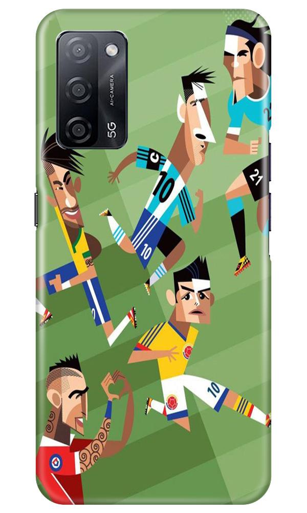 Football Mobile Back Case for Oppo A53s 5G (Design - 166) Football Case for Oppo A53s 5G (Design - 166)