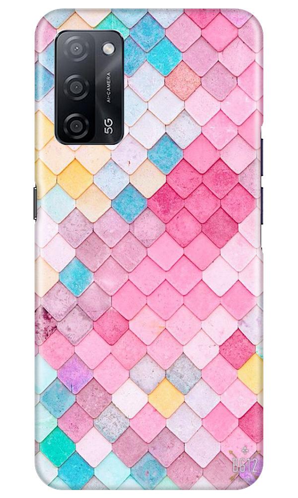 Pink Pattern Mobile Back Case for Oppo A53s 5G (Design - 215) Pink Pattern Case for Oppo A53s 5G (Design No. 215)