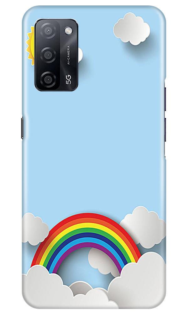 Rainbow Mobile Back Case for Oppo A53s 5G (Design - 225) Rainbow Case for Oppo A53s 5G (Design No. 225)