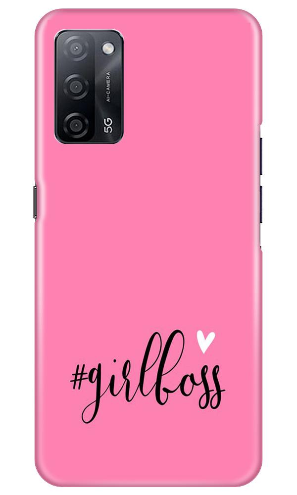 Girl Boss Pink Mobile Back Case for Oppo A53s 5G (Design - 269) Girl Boss Pink Case for Oppo A53s 5G (Design No. 269)