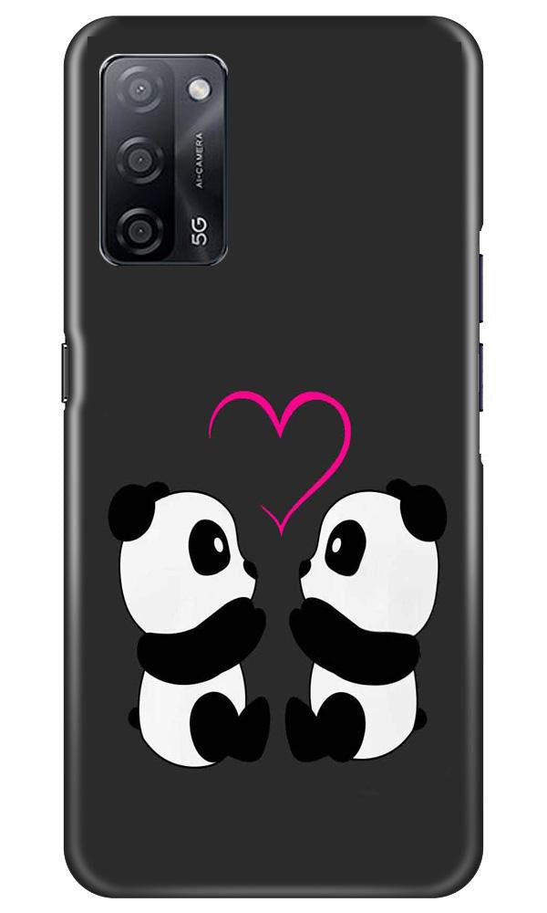 Panda Love Mobile Back Case for Oppo A53s 5G (Design - 398) Panda Love Mobile Back Case for Oppo A53s 5G (Design - 398)