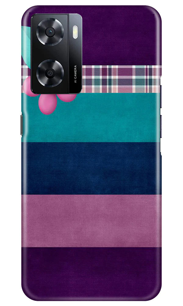 Purple Blue Mobile Back Case for Oppo A57 2022 (Design - 37) Purple Blue Case for Oppo A57 2022
