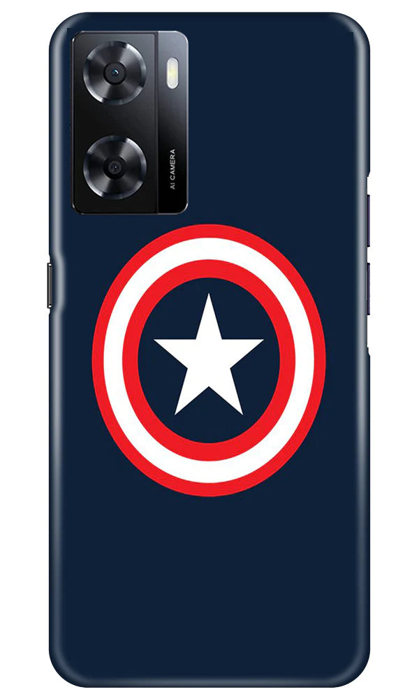 Captain America Mobile Back Case for Oppo A57 2022 (Design - 42) Captain America Case for Oppo A57 2022