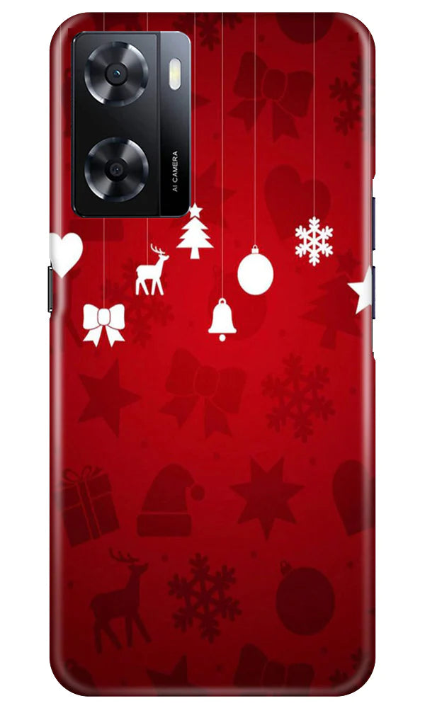 Christmas Mobile Back Case for Oppo A57 2022 (Design - 78) Christmas Case for Oppo A57 2022
