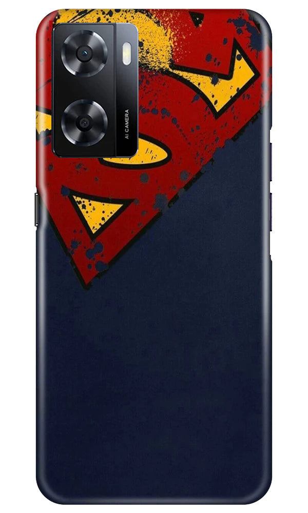 Superman Superhero Mobile Back Case for Oppo A57 2022 (Design - 125) Superman Superhero Case for Oppo A57 2022 (Design - 125)