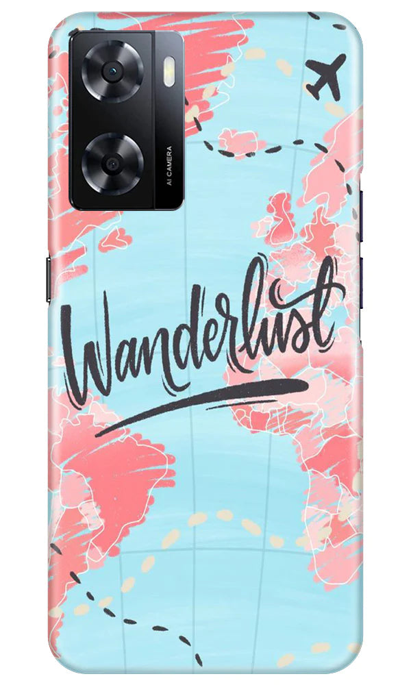 Wonderlust Travel Mobile Back Case for Oppo A57 2022 (Design - 192) Wonderlust Travel Case for Oppo A57 2022 (Design No. 192)