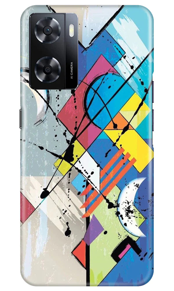Modern Art Mobile Back Case for Oppo A57 2022 (Design - 204) Modern Art Case for Oppo A57 2022 (Design No. 204)
