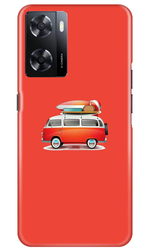 Travel Bus Mobile Back Case for Oppo A57 2022 (Design - 227) Travel Bus Case for Oppo A57 2022 (Design No. 227)