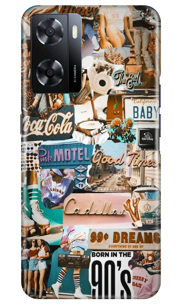 Vintage Design Mobile Back Case for Oppo A57 2022 (Design - 253) Vintage Design Case for Oppo A57 2022 (Design No. 253)
