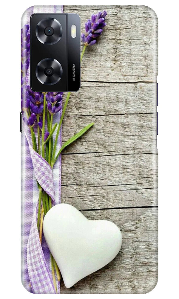 White Heart Mobile Back Case for Oppo A57 2022 (Design - 260) White Heart Case for Oppo A57 2022 (Design No. 260)