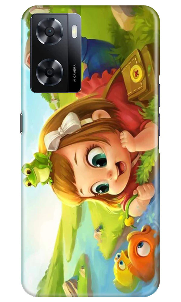 Baby Girl Mobile Back Case for Oppo A57 2022 (Design - 301)