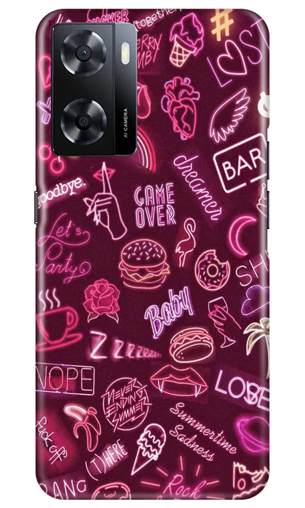 Party Theme Mobile Back Case for Oppo A57 2022 (Design - 350) Party Theme Mobile Back Case for Oppo A57 2022 (Design - 350)