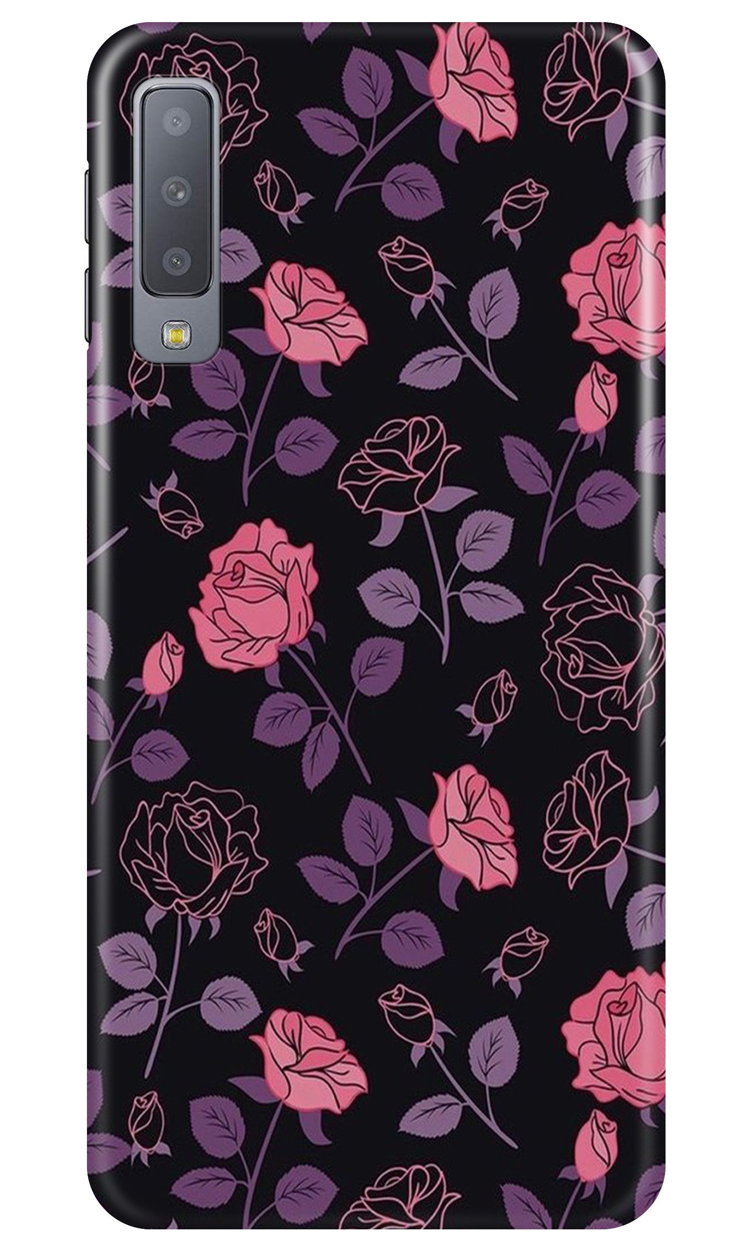 Rose Black Background Case for Galaxy A7 (2018) Rose Black Background Case for Galaxy A7 (2018)