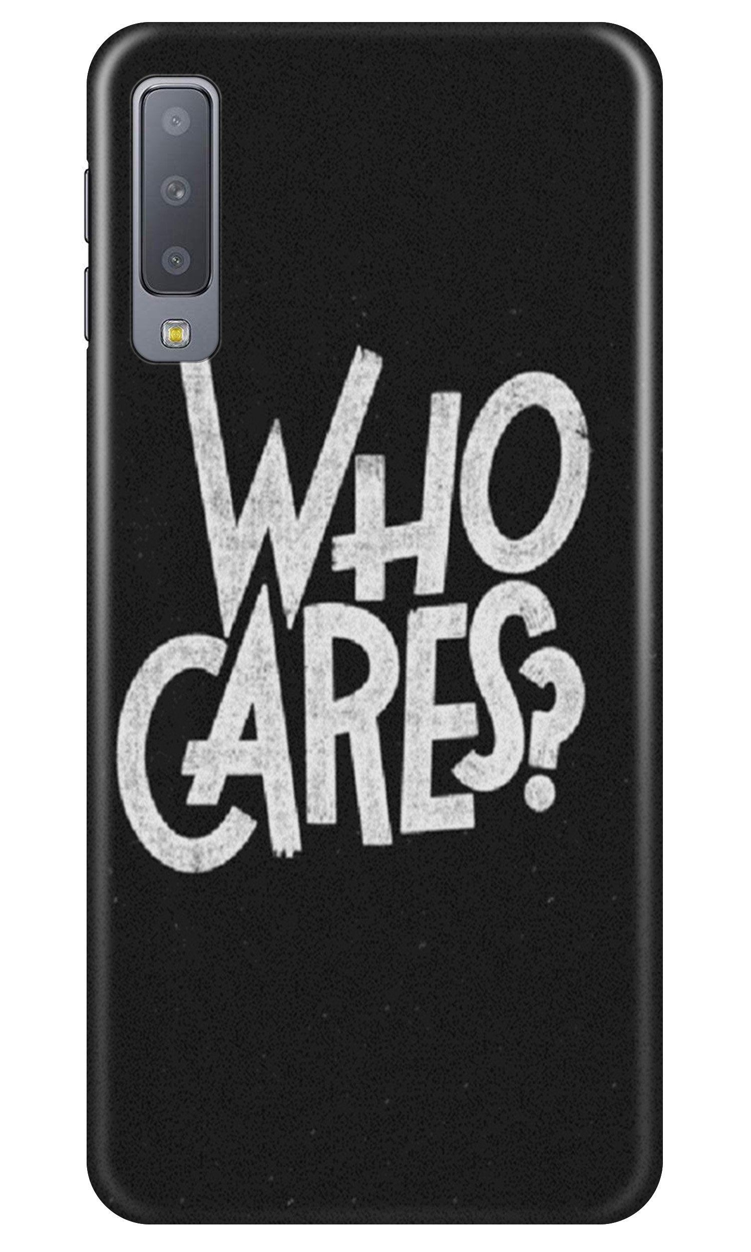 Who Cares Mobile Back Case for Samung Galaxy A70s (Design - 94) Who Cares Case for Samung Galaxy A70s