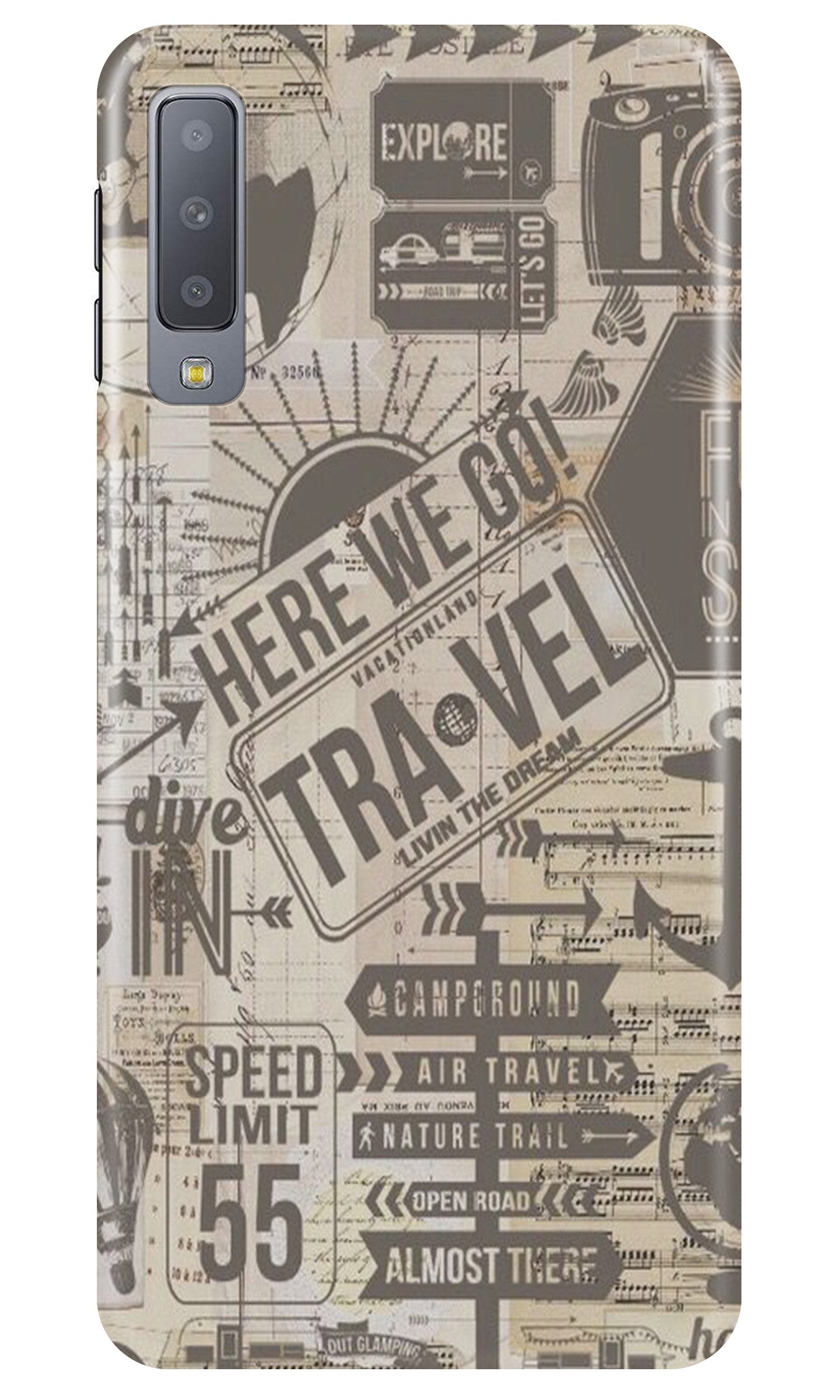 Travel Case for Samsung Galaxy A70 (Design - 104)