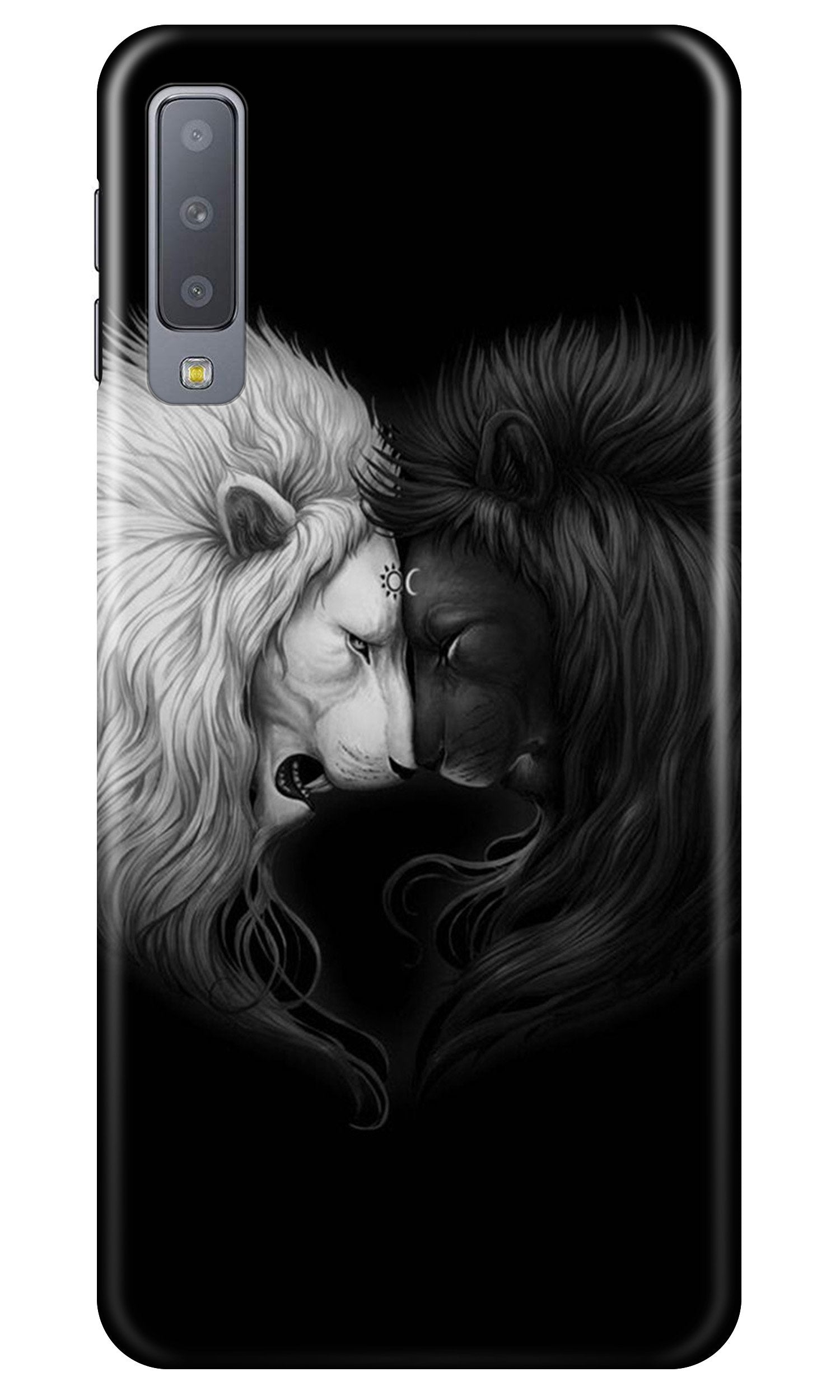 Dark White Lion Case for Samung Galaxy A70s (Design - 140)