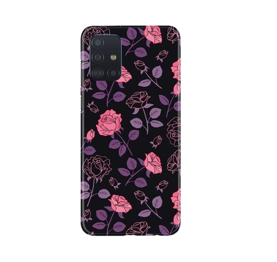 Rose Pattern Mobile Back Case for Samsung Galaxy A71 (Design - 2) Rose Pattern Case for Samsung Galaxy A71