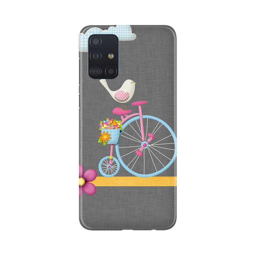 Sparron with cycle Mobile Back Case for Samsung Galaxy A71 (Design - 34) Sparron with cycle Case for Samsung Galaxy A71