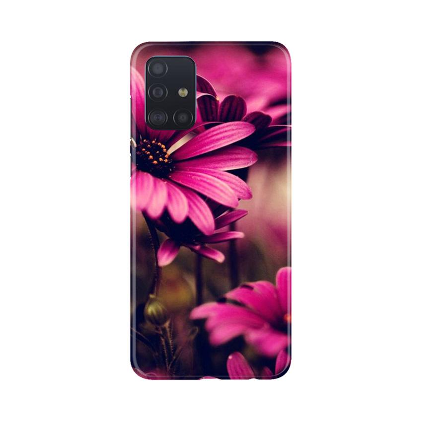 Purple Daisy Mobile Back Case for Samsung Galaxy A71 (Design - 65) Purple Daisy Case for Samsung Galaxy A71
