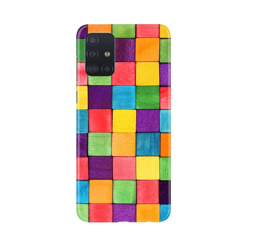Colorful Square Mobile Back Case for Samsung Galaxy A71 (Design - 218) Colorful Square Case for Samsung Galaxy A71 (Design No. 218)