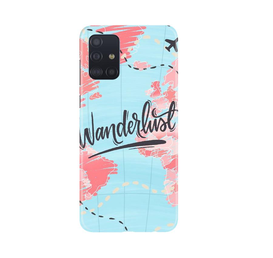Wonderlust Travel Mobile Back Case for Samsung Galaxy A71 (Design - 223) Wonderlust Travel Case for Samsung Galaxy A71 (Design No. 223)